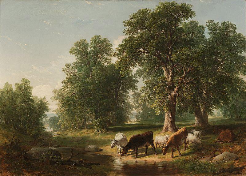 Asher Brown Durand A Summer Afternoon oil painting image